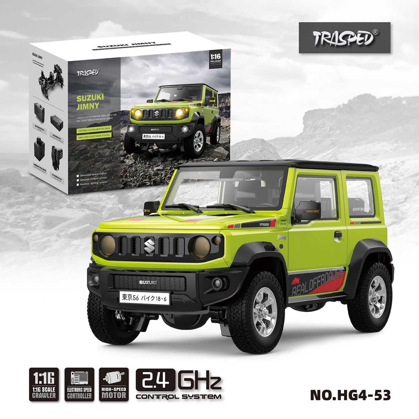 IN STOCK HG 1/16 4x3 RC Off-road Vehicles Electric Remote Controlled Crawler Climbing Car Sound Light Smoke Painted Assembled