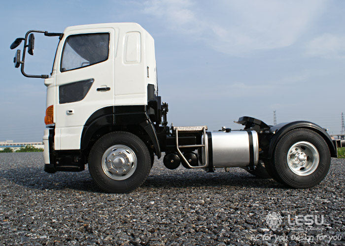 LESU 1/14 RC 700 4*2 Tractor Trailer Truck Model Metal Chassis 2Axle TAMIYA Simulation Vehicle Hobby Model DIY Car Motor