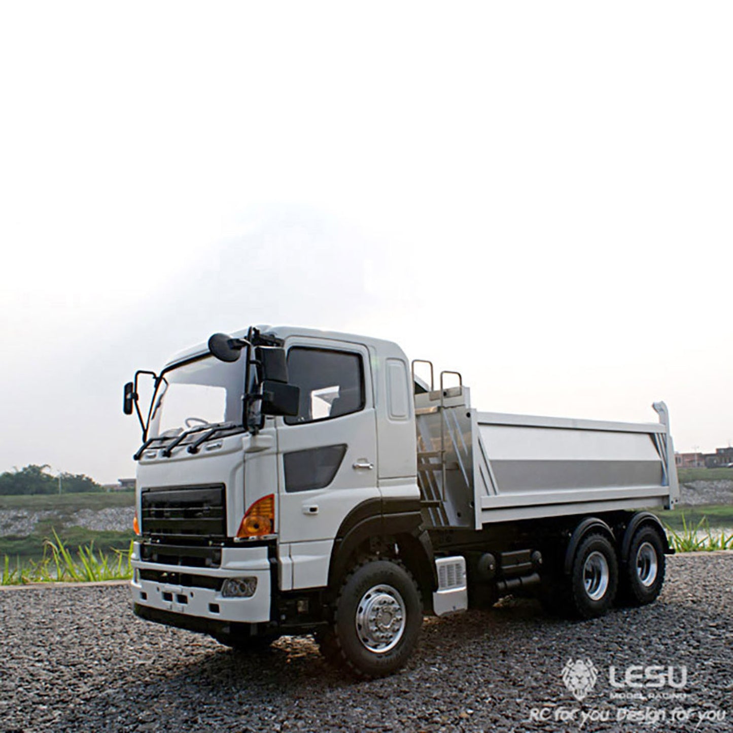 LESU 1/14 6*6 Metal Hydraulic Dumpe Radio Control Truck ESC Gearbox Battery & Charger& Radio System 540 Power Motor
