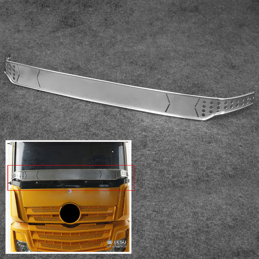 LESU Metal Grille Protective Cover for Windshield on RC TAMIIYA Vechicle 1851 Remote Control Tractor Truck Cab Decoration Part