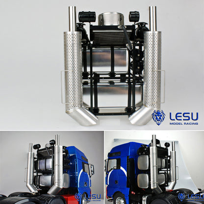 LESU 1/14 8*8 Metal Heavy-duty Chassis Radio Controlled R620 Servos Gearbox Motor SAVOX DIY Tractor Truck Cars Hobby Model Motor Servo