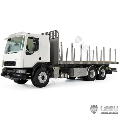 2Speed LESU 1/14 RC Flatbed Timber Truck VM FE Remote Control Lorry Car 6x4 Metal Chassis RWD Model Vehicle Light Sound Motor