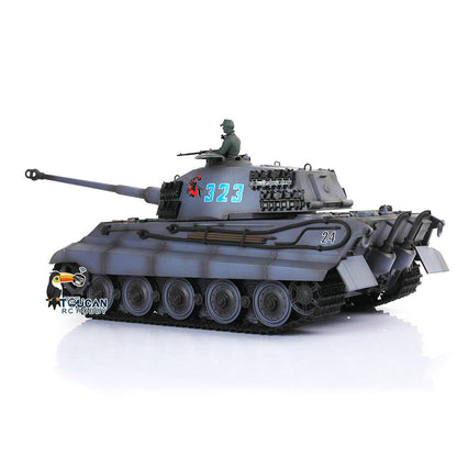 TOUCAN RC HOBBY Henglong 1/16 TK7.0 Plastic German King Tiger RTR RC Tank Model 3888A Sound Light Smoke BB Infrared Combat Metal Barrel