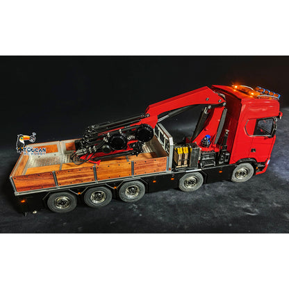 LXY 1/14 Hydraulic RC Crane Dump Truck 770S - 10x10 All-Metal Axles RTR 10CH Valve Fly Jib Arm