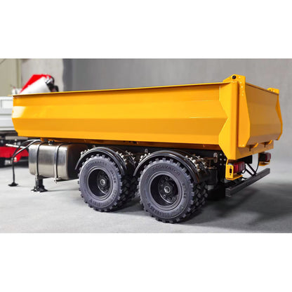 2 Axles 1/14 Metal Dump Trailer Manual Support Legs for 6x6 Remote Control Tractor Truck RC Lorry Hydraulic Crane 4151 AK