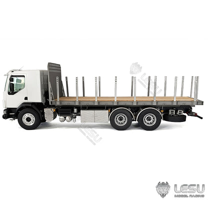 2Speed LESU 1/14 RC Flatbed Timber Truck VM FE Remote Control Lorry Car 6x4 Metal Chassis RWD Model Vehicle Light Sound Motor