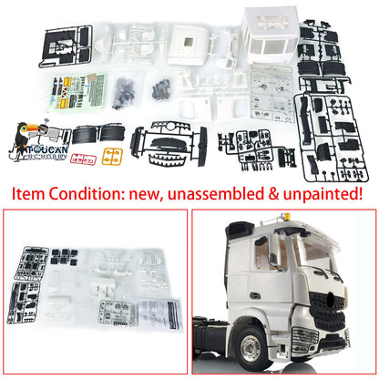 Toucan Hobby Plastic Cabin Set for DIY 1/14 RC Tractor Remote Controlled Truck Toy Car DIY Accessory Model 3363 Openable Door