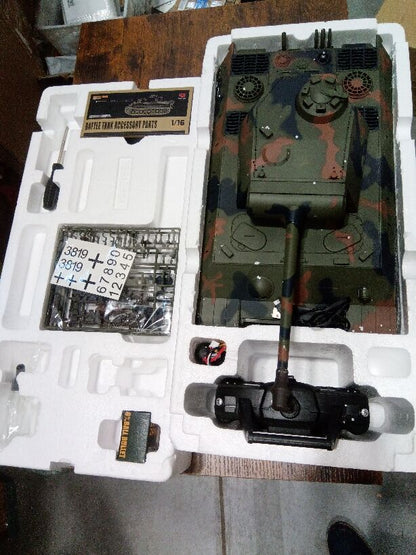 Fast Free Shipping Second Hand US Stock Henglong 1/16 Scale 7.0 Upgraded Metal Version German Panther V 3819 RTR RC Tank BB IR Smoke Metal Drive Idler Wheels Tracks Gearbox