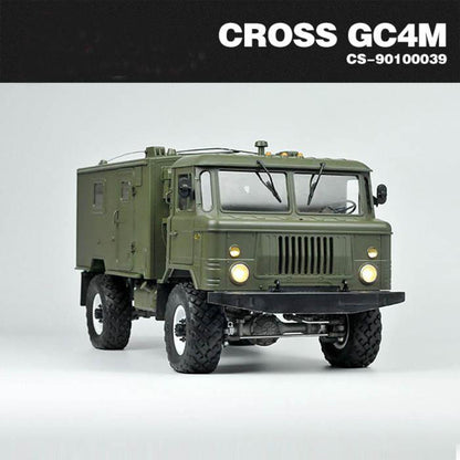 CROSSRC 1/10 Unassembled GC4M Radio Controlled Command Car 4WD KIT Hobby Model Military Truck Motor Axle Hubs LIght System