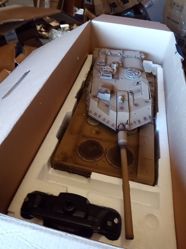 Second Hand US STOCK Tongde 1/16 RC Infrared Battle Tank German Leopard2A7 Electric Military Tanks