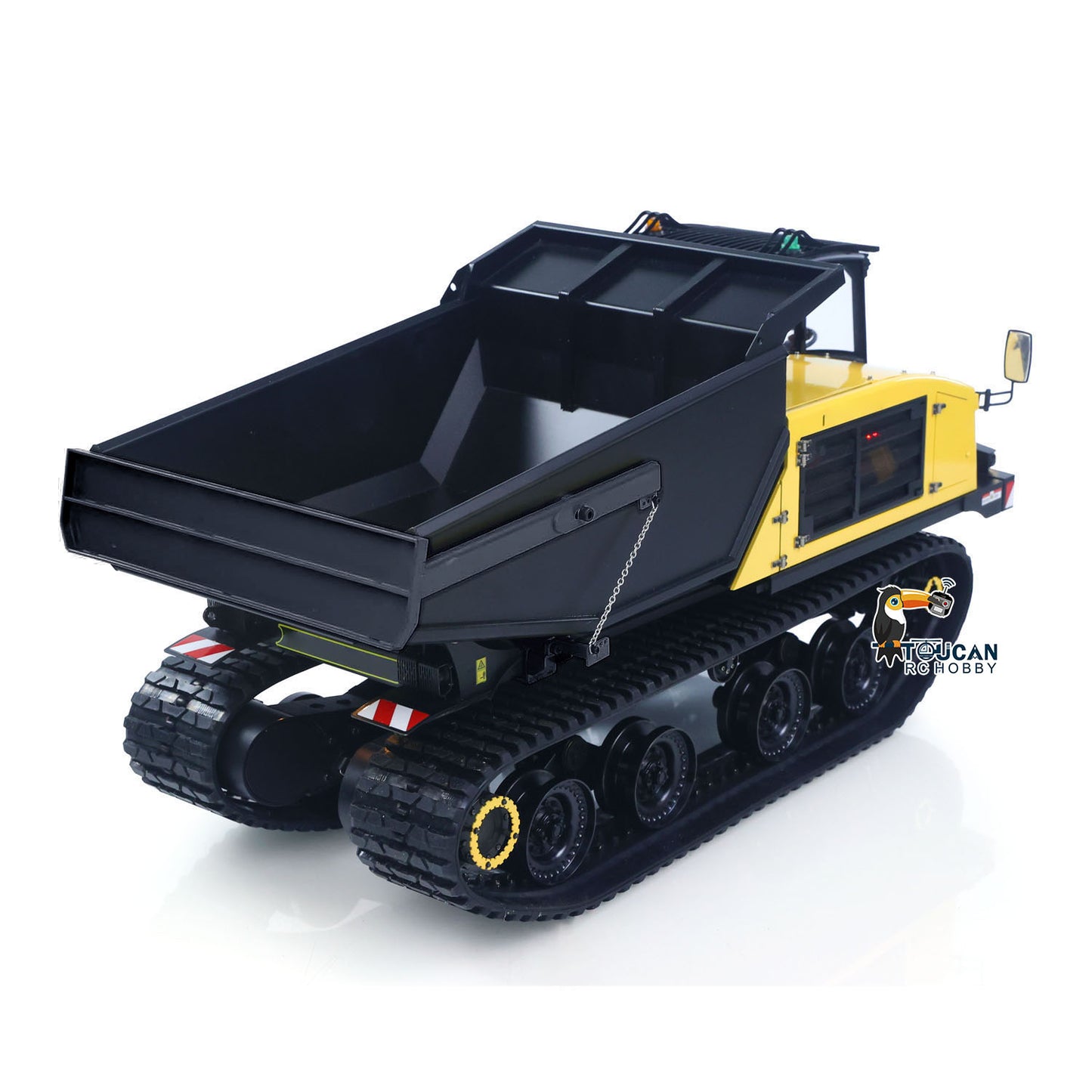 Metal Tracked RC Hydraulic Dump Truck T14R Black Panther Model
