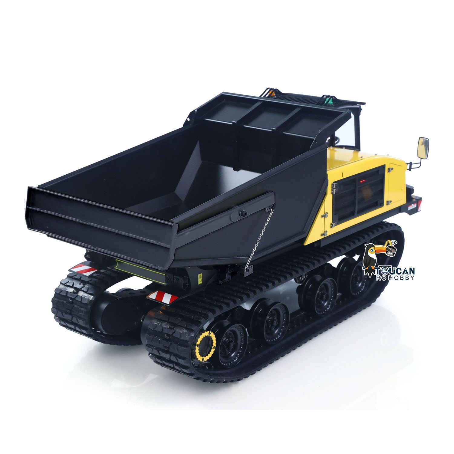 Metal Tracked RC Hydraulic Dump Truck T14R Black Panther Model
