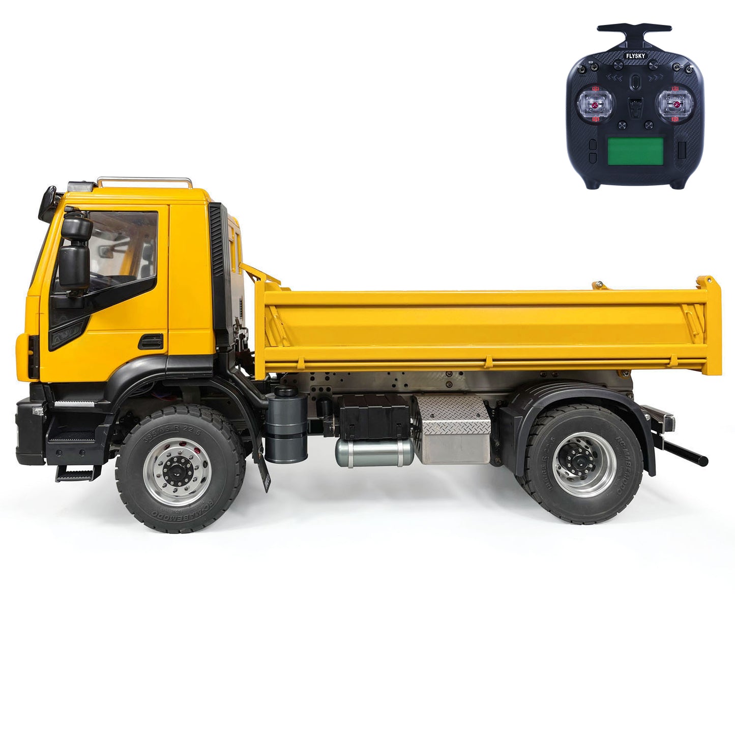 1/14 4x2 Metal RC Hydraulic Dump Truck 2-speed Remote Control Tipper Car Electric Model Vehicle DIY PNP Sound Light System