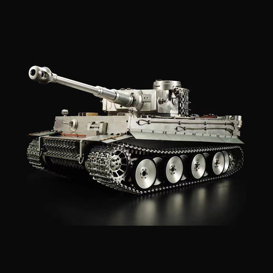 USA Pre-Order by the sea Henglong 1/6 Full Metal German Tiger I RTR RC Tank 3818 Tracks Barrel Recoil Battery Charger 2.4G Radio Controller BB Shooting