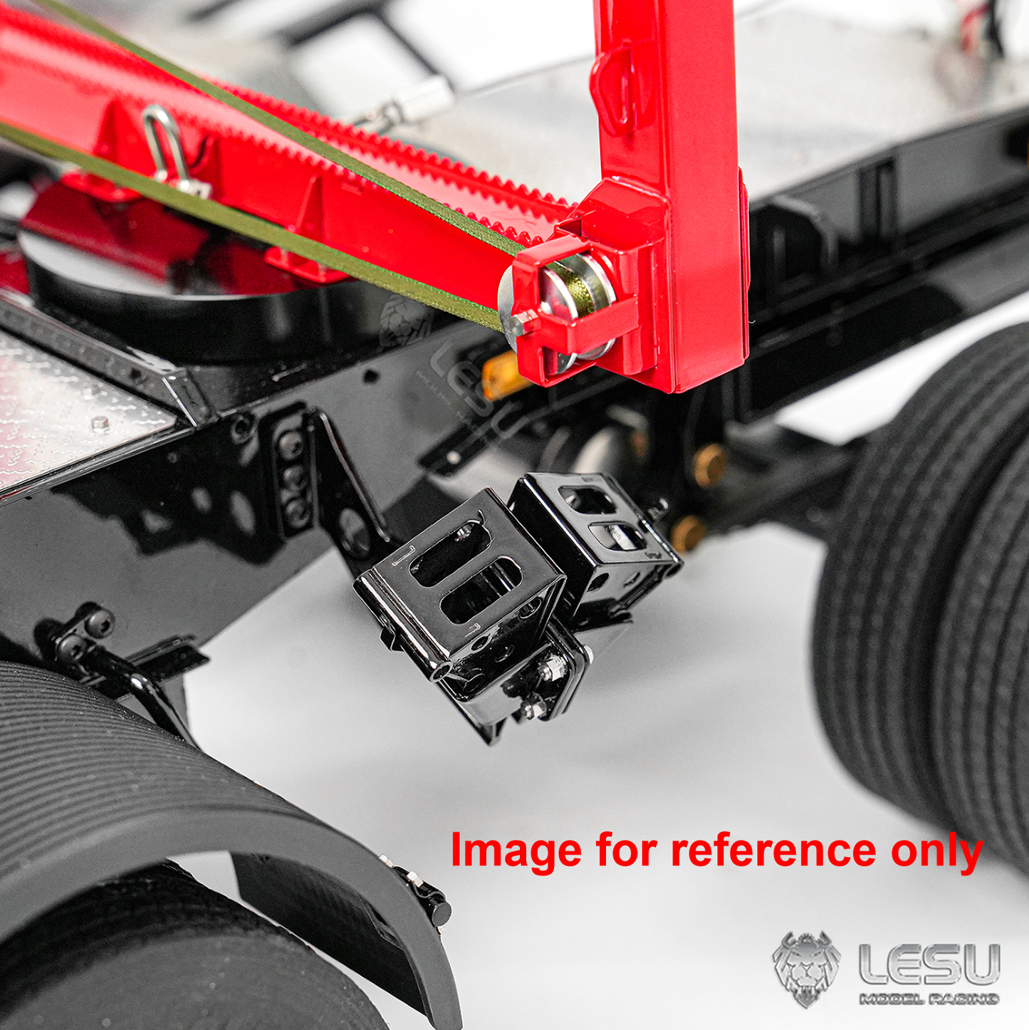 LIMITED-TIME SALE IN Stock LESU A0052 1/14 Metal Hydraulic RC Timber Transport Truck Mounting Base with 8CH Reversing Valve Grapple 360 Degree Crane 2Axles Trailer