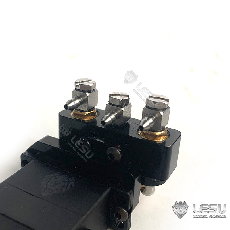 LESU Metal Hydraulic Switch Valve 1524/Lock Valve 1538 comes with 1PC Servo for 1/14 RC Excavator Loader Bulldozer Remote Control Construction Vehicles Trucks DIY Model