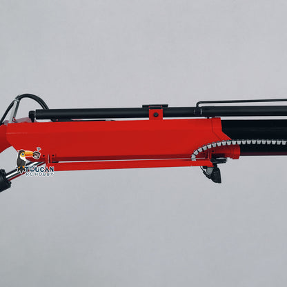 1/14 10x10 Remote Control Hydraulic Crane Dump Truck Metal Chassis Rail RC Full Tipper 770S Differential Lock Rear Steering Axle