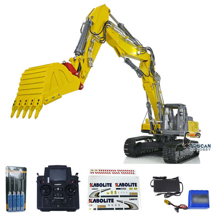KABOLITE K350 200 Metal 1/14 3 Arms RC Hydraulic Excavator RTR Cars 6CH Valve Paladin 18EV Lite Battery ESC Motor Heavy Machine