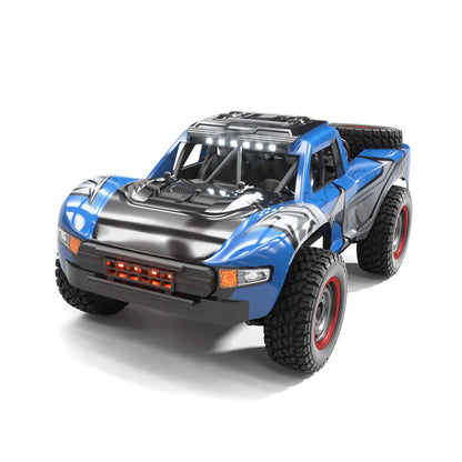 1/14 RC High Speed 48KM/H Off Road Vehicle Electric 4WD Remote Control Car Q130A Carbon Brush Motor 17G Servo LED Lights RTR