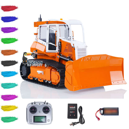 LESU Metal 1/14 RC Hydraulic Bulldozers 850K Radio Controlled Construction Vehicles DIY Car Toy Gift Painted Assembled