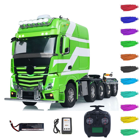 Unitru-01 3363 1/14 RC Tractor Truck Remote Control Simulation Car Model 10*10 Metal Chassis Smoke ST8 Radio Differential Lock Light