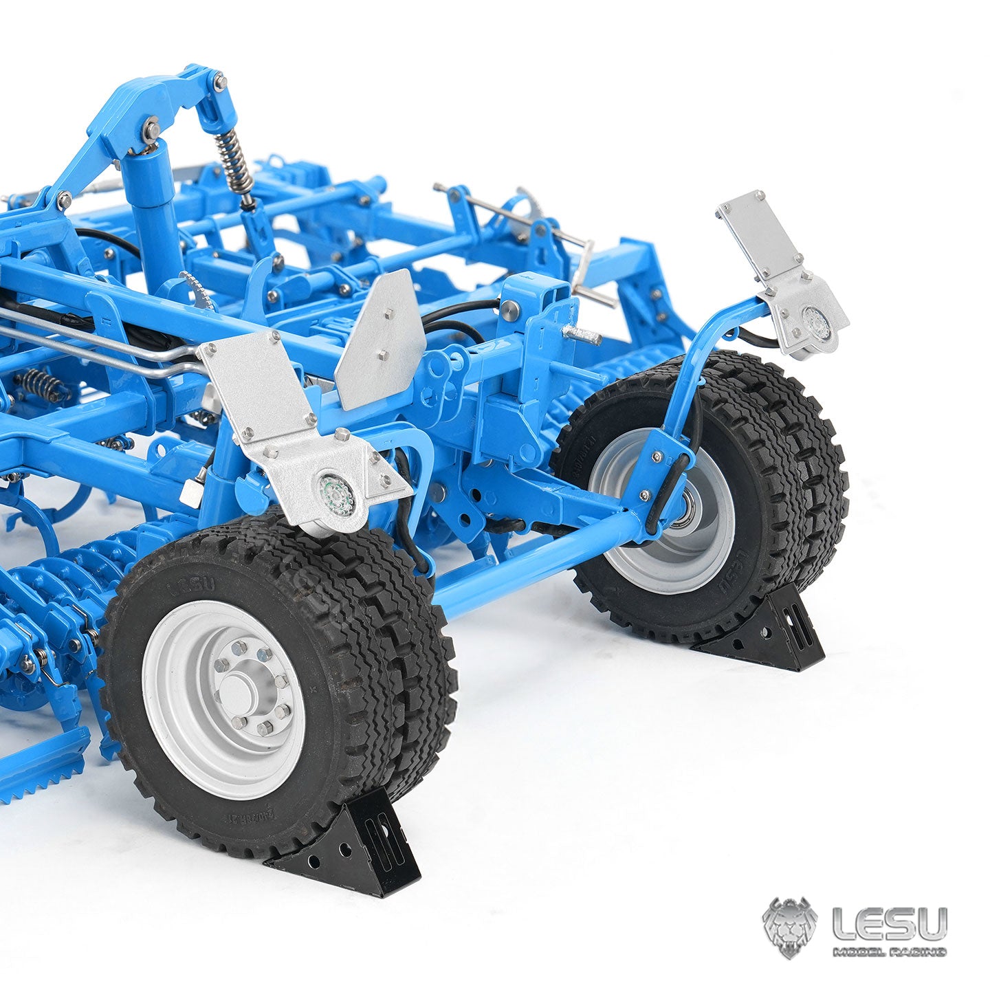 LESU Metal K500 Seedbed Pre-sowing Soil Preparation Machine Planter Plough for 1/14 RC Hydraulic Tractor Car AOUE 1050 Model