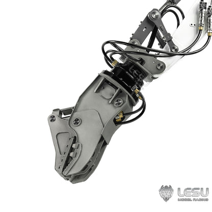 LESU 1/14 Metal Crusher Plier C0038/Orange Peel Grab C0039 for RC Hydraulic Digger Aoue ET30H ET26L PC360 AC360 R945 SK500 Remote Control Excavator BA-B0002 B0012 A0006 DIY Model
