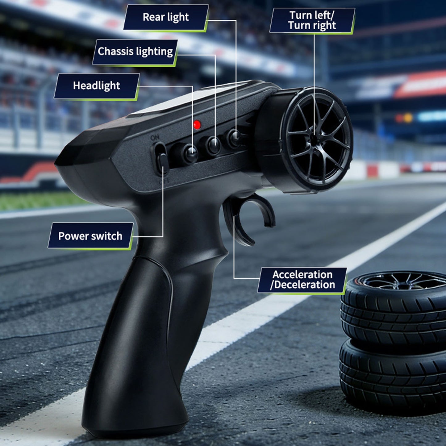 JJRC Q233 1/24 Transformable 4*4 Remote Control Drifting Car RC Rally Vehicle Motor ESC Servo Light Effect No Sounds RTR