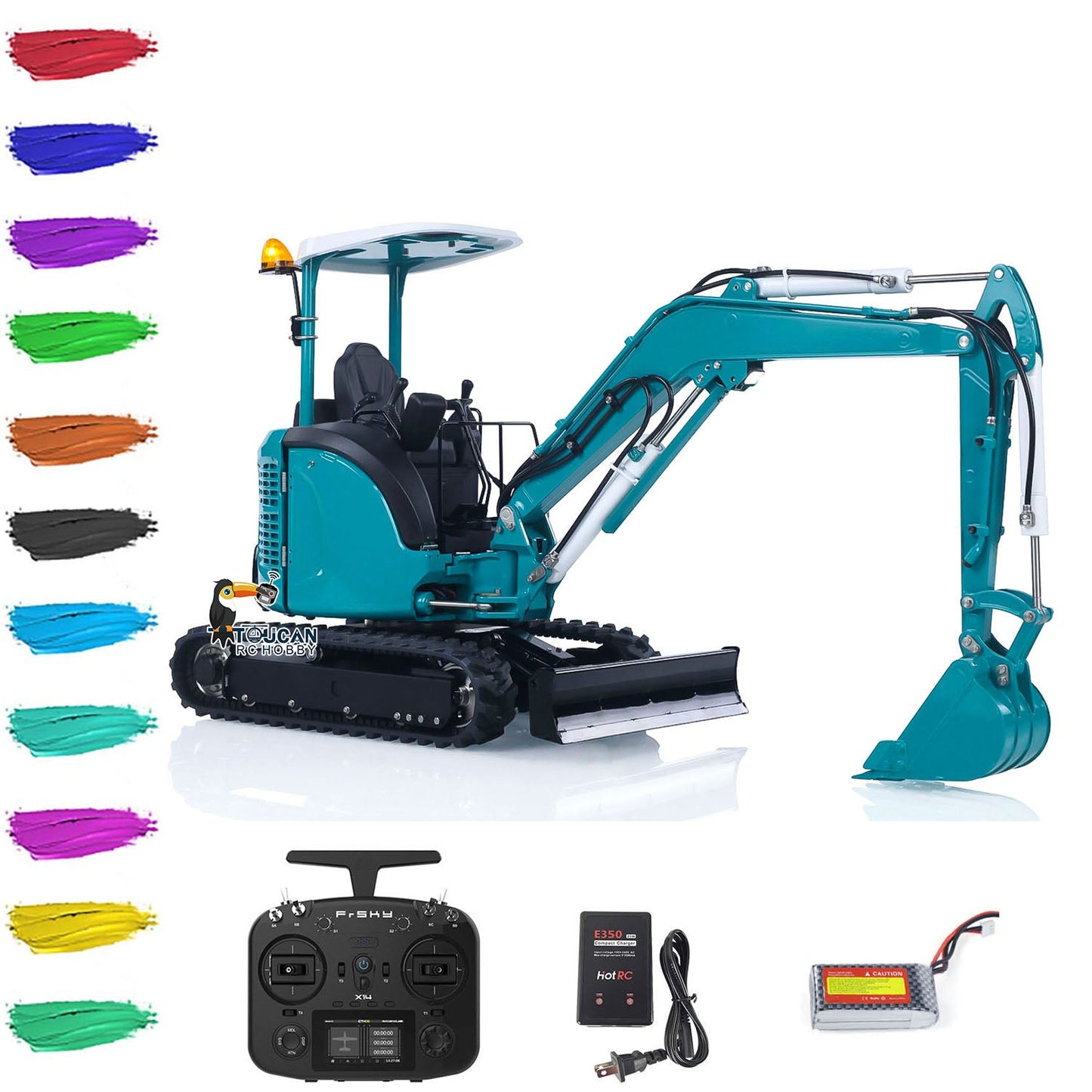 Customized LESU PC30 B0003 Upgraded Ver 1/14 RC Hydraulic Excavator Metal Radio Controlled Digger Model Frsky X14 Radio Sound Light Battery