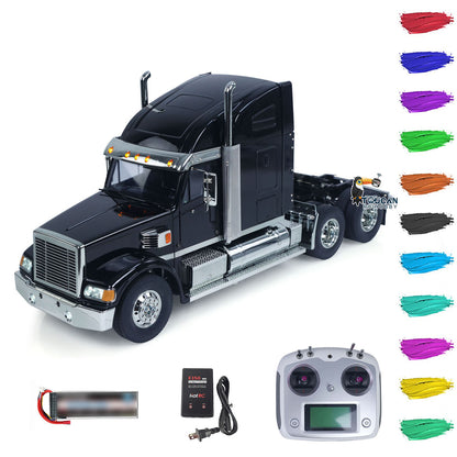 Customized DIY TAMIYA Knight Hauler 56314 6*4 1/14 RC Tractor Truck Remote Control Lorry Car Model Light Sound I6S Radio Battery