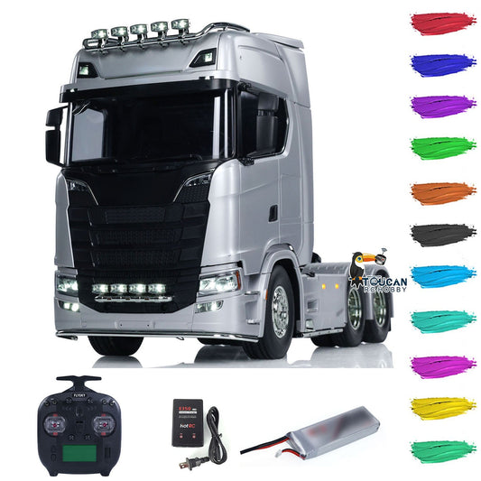 In Stock 1/14 RC Tractor Truck 56373 Remote Control Vehicle 6X4 770S 3-Speed Light Sound ST8 Radio Control System Simulation Hobby Model