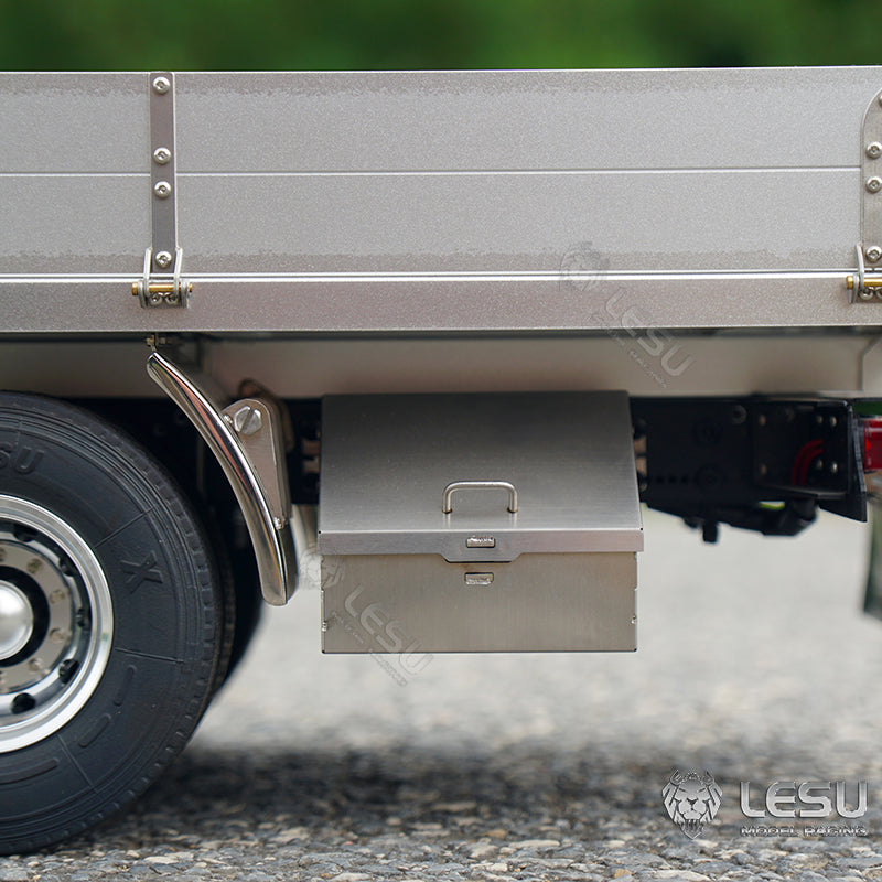 1/14 LESU 6x4 Unpainted Body Shell Assembled Chassis Radio Control Flatbed Truck RC TAMIYE Car Sound Light System Motor ESC Servo