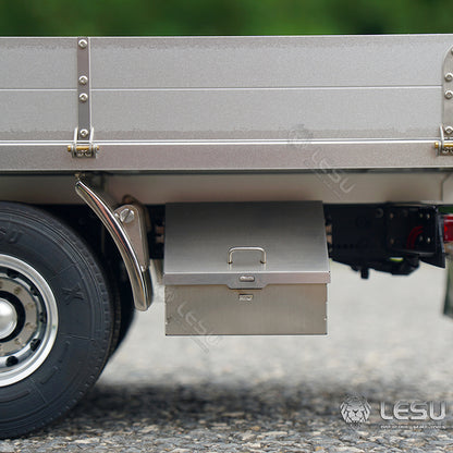 1/14 LESU 6x4 Unpainted Body Shell Assembled Chassis Radio Control Flatbed Truck RC TAMIYE Car Sound Light System Motor ESC Servo