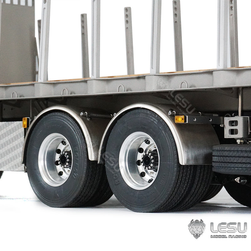 2Speed LESU 1/14 RC Flatbed Timber Truck VM FE Remote Control Lorry Car 6x4 Metal Chassis RWD Model Vehicle Light Sound Motor