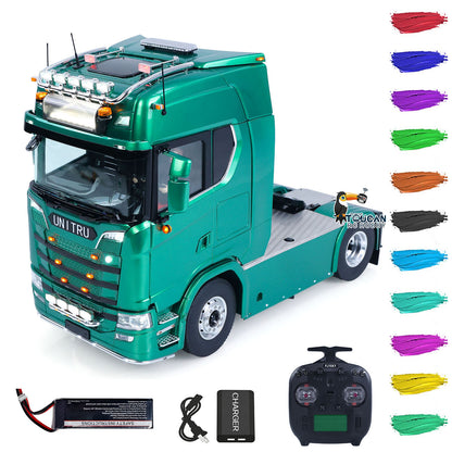 In Stock TOUCAN RC HOBBY Z008 1/14 4x4 Metal Chassis RC Tractor Truck 2Speed Gearbox Magnetic High Roof Chassis Suspension Smoke Light Sound RTR