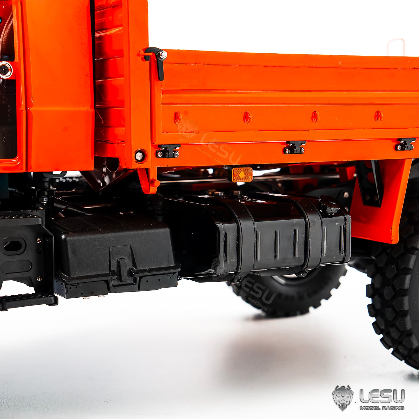 LESU U4023 1/14 Metal RC Off Road Truck PNP Remote Control All Terrain Crawler Car Vehicle 3 Speed Transmission Differential Locks Steel Cargo Bed Light Sound System for Hobby Model Enthusiast