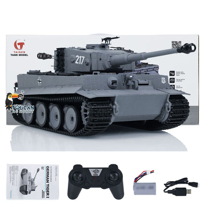 UK Stock Taigen 1/24 RC Battle Tank Tiger I Remote Control Military Tanks Infrared Combat