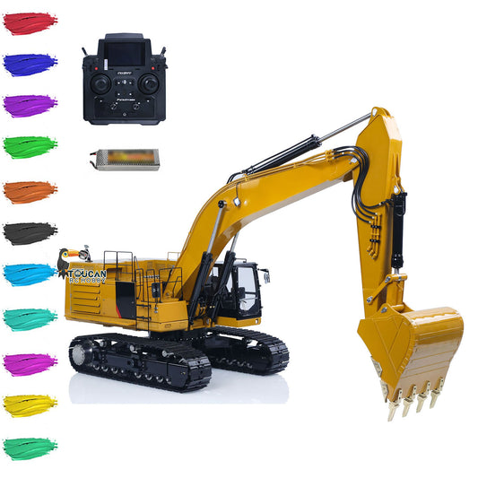 LESU Metal 1/14 Hydraulic RC Excavator C374F Radio Controlled Digger Heavy Construction Vehicle Paladin PL18EV LITE 6CH Valve