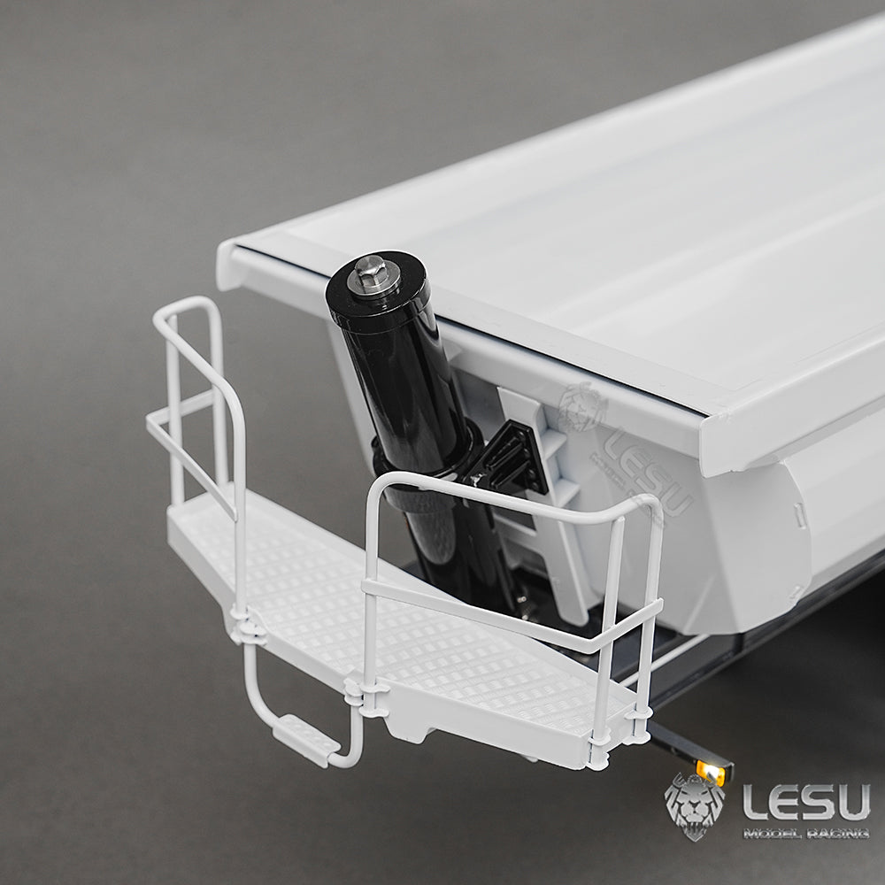 LESU A0045 1/14 Metal Hydraulic RC Semi Dump Trailer Model with Electric Legs for RC Tractor Truck Construction Model Enthusiast
