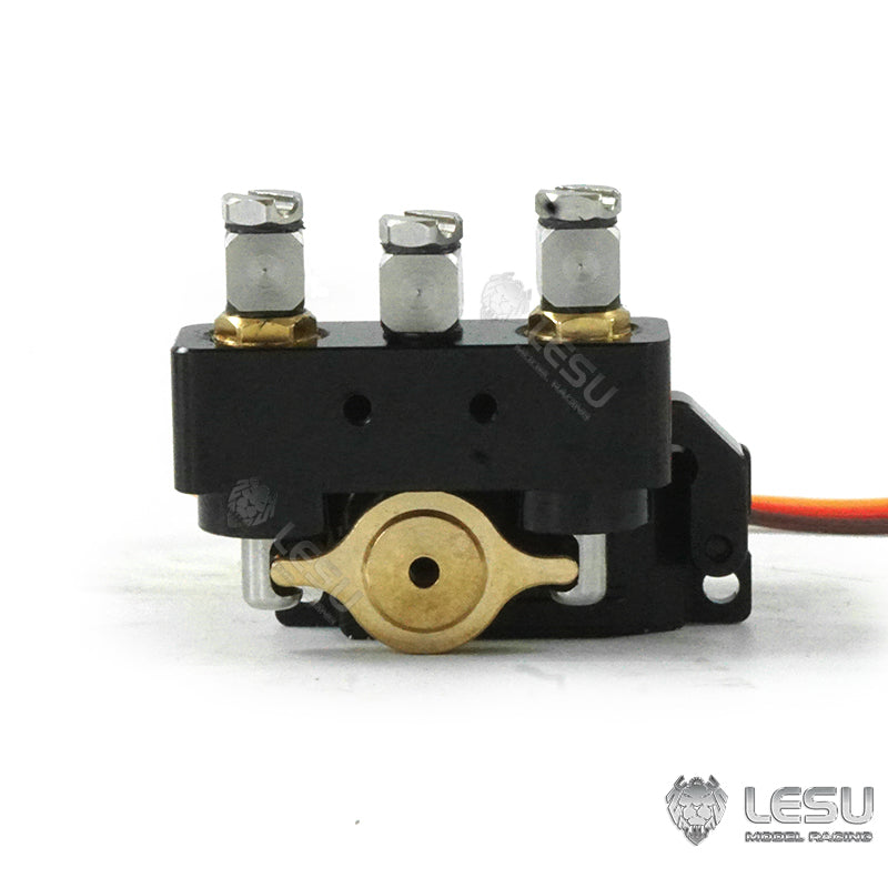 LESU Metal Hydraulic Switch Valve 1524/Lock Valve 1538 comes with 1PC Servo for 1/14 RC Excavator Loader Bulldozer Remote Control Construction Vehicles Trucks DIY Model