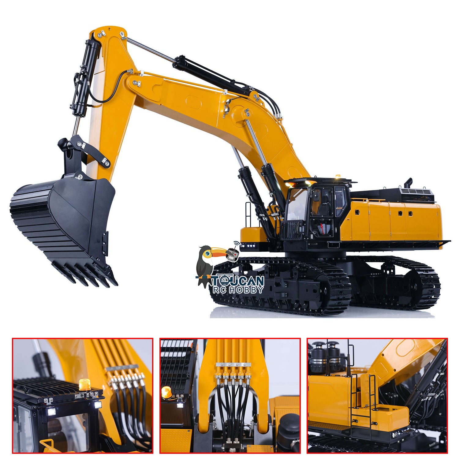 1/14 Scale RC Excavator Full Metal Remote Control Toy