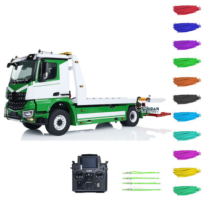 1:14 4X4 JDM RC Hydraulic Tow Truck Remote Control Flatbed Wrecker Car Customized Painting 3-Speed Transmission 728*218.5*277.5mm