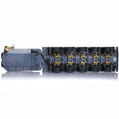 1/14 Metal CNC Heavy 5Axle Steering Trailer Sticker Servo For TAMIYA RC Tractor Truck DIY Parts