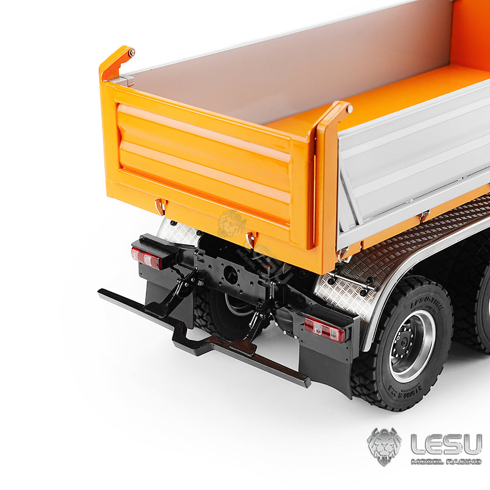 LESU 3348 1/14 Metal Hydraulic 3 Ways RC Dump Truck with Crane 2 Speed Transmission 7CH Valve Sound Light for Construction Vehicle Enthusiast