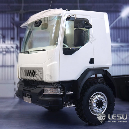 Plastic Cabin Shell Cabin KIT With Light Hinge Head Beam Buckle for DIY 1/14 LESU VM RC Tractor Truck Remote Control Car