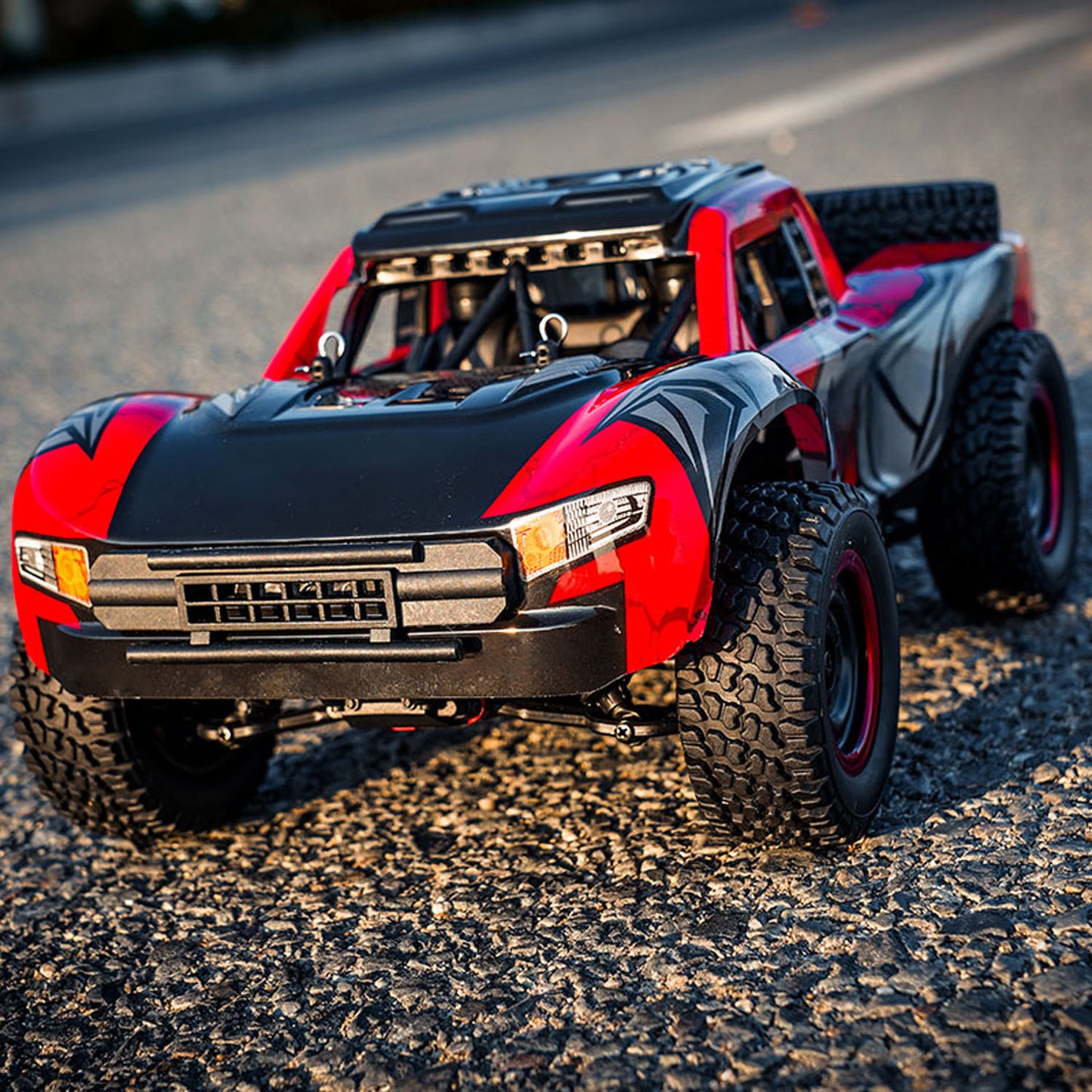 1/14 RC High Speed 48KM/H Off Road Vehicle Electric 4WD Remote Control Car Q130A Carbon Brush Motor 17G Servo LED Lights RTR
