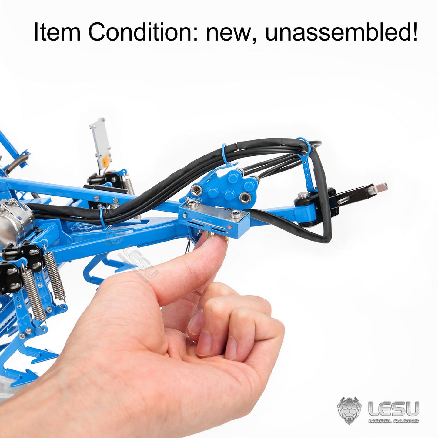 K500 Metal Seedbed Pre-sowing Soil Preparation Machine Planter KIT for LESU 1/14 RC Hydraulic Agricultural Car Tractor AOUE 1050