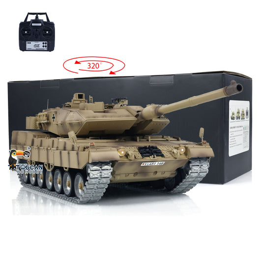 Tongde 1/16 RC Infrared Battle Tank German Leopard2A7 Electric Radio Control Military Vehicle Optional Version Painted Assembled