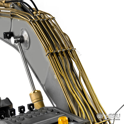 SK500LC LESU 1/14 Metal RC Hydraulic Excavator Radio Control Digger Model KIT 6CH Valve CNC Body Construction Vehicles Lights