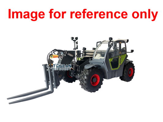 JDM-128 1/14 Metal RC Telescopic Hydraulic Forklift Multifunctional Model 4-Way Vavles Differential Lock 2Axles Steering